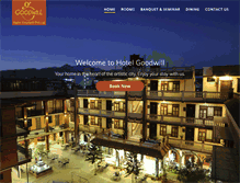 Tablet Screenshot of hotelgoodwill.com